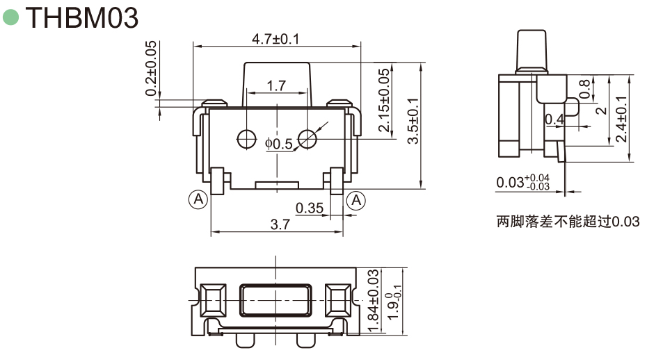THBM03-A035NB-R-A 尺寸图