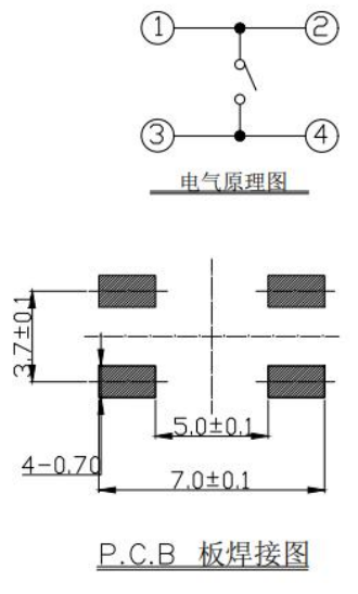 THBM03-A035NB-R-A 焊盘图