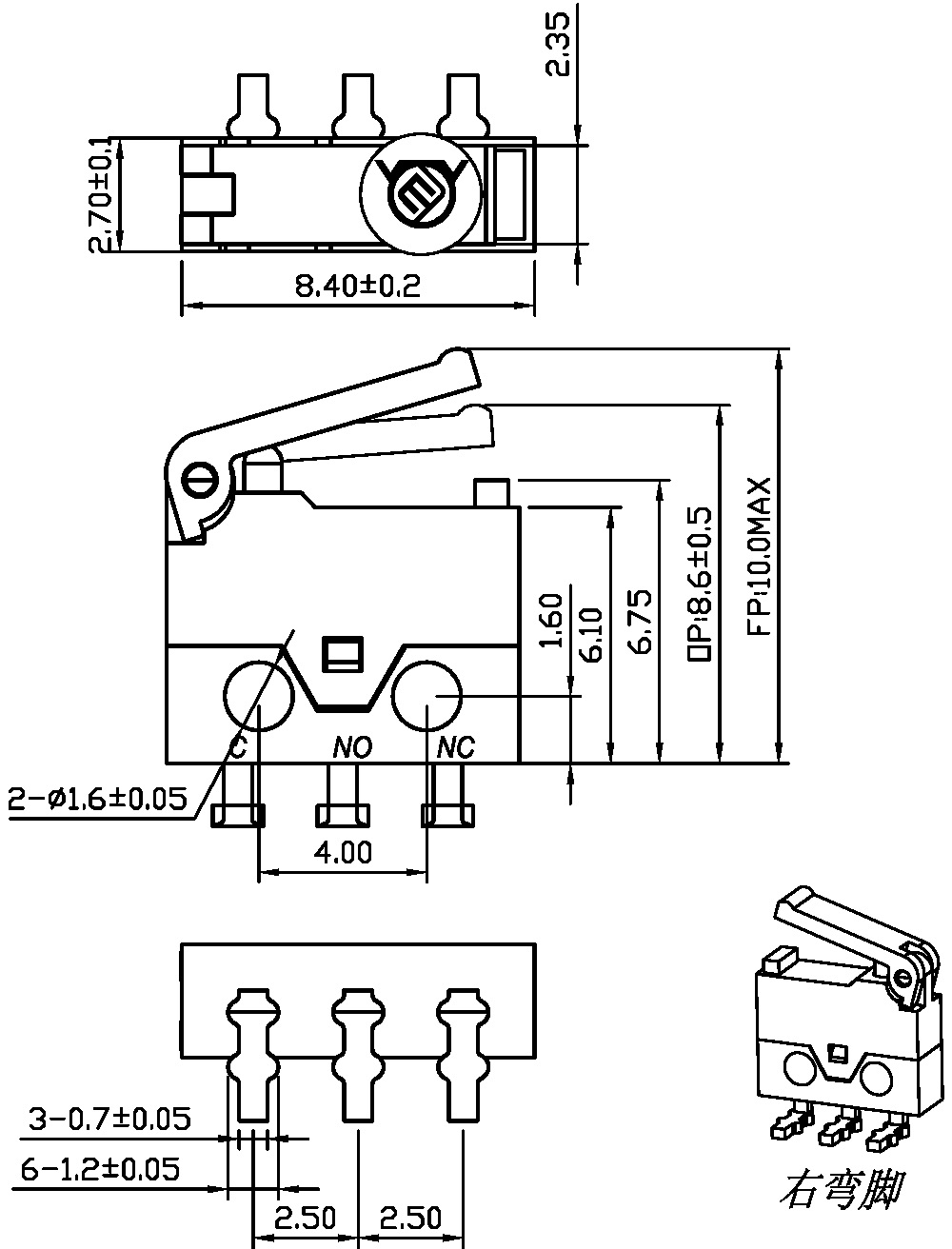 DS027-1-01CR-15-3尺寸图