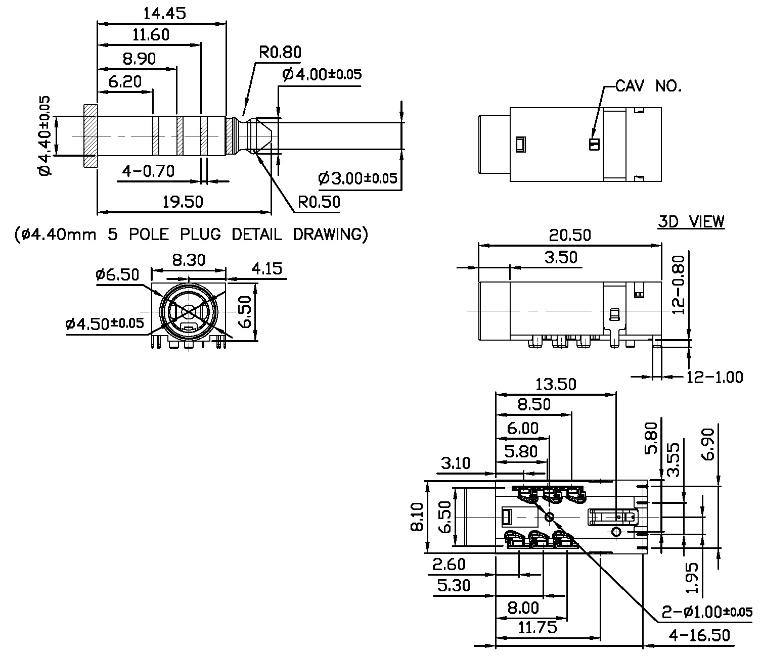 ST-332-T（DIP）尺寸图